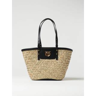 Pinko Love Summer Shopper taske beige/sort