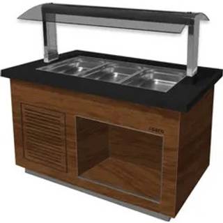SARO Buffet - kold model PREMIUM LINE- SB-K 130 valnød