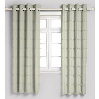 Next Sage Bobble Pom Eyelet Blackout Curtains