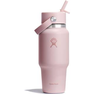 Hydro Flask Wide Flex Straw Travel Bottle Drikkeflaske størrelse 710 ml farve pink