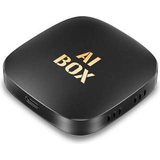 Android 13 CarPlay/Android Auto AI Box med Mirror Link, AirPlay - Sort