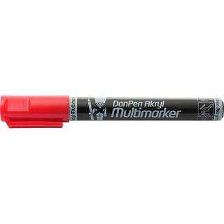 Danpen akryl multimarker - rød (På lager i butik)