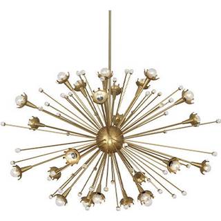 Sputnik Chandelier Brass