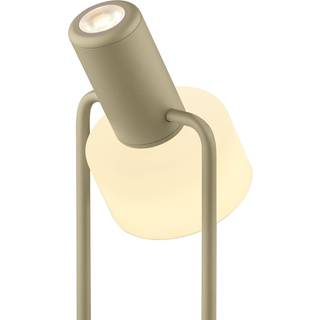 HELL LED bordlampe Banji, dæmpbar, Creme/amber, Stue/spisestue, Metal, Ungdommelig stilretning, bordlampe