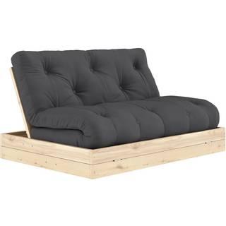 Flip Futon Sovesofa Fra Karup Design i Massiv FSC Fyrretræ | Japandi - 734 Dark Grey