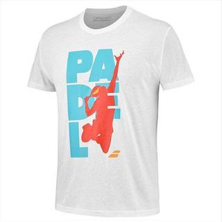 Babolat Padel Cotton Tee Men White - M