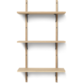 Ferm Living Sector Hylde Triple Smal Eg/Sort Messing