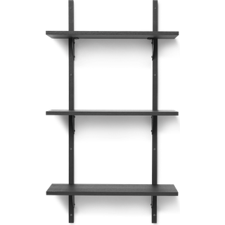 Ferm Living Sector Hylde Triple Smal Sort Ask/Sort Messing