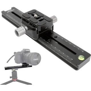 Koolehaoda 240mm jernbane nodal glide hurtig frigørelsesplade klemme kamera stativbeslag monteret kompatibel med ARCA schweizisk vinkel justerbar