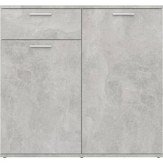 Skænk 160X36X75 Cm Konstrueret Træ - 80 cm / Betongrå