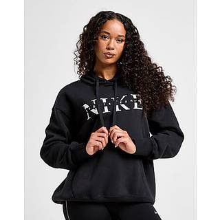 Oversized Nike Phoenix Fleece-hættetrøje til kvinder - sort - S (EU 36-38)