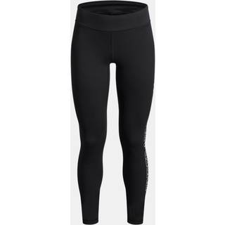Under Armour Motion Branded Girls' Leggings Black / White YLG (149 - 160 cm)