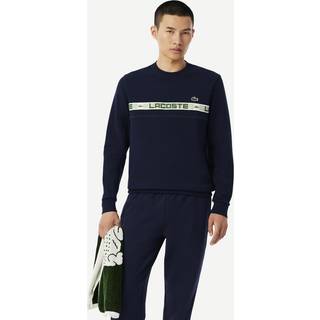 Lacoste Grid Tape Crew Sweatshirt, Blå - 3/S