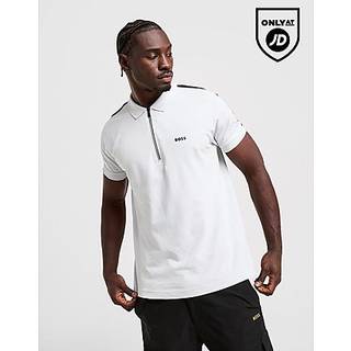 BOSS Philix Zip Polo Shirt, Grå - XL