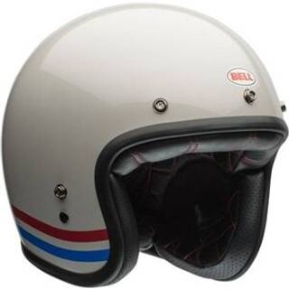 Bell Custom 500 06 Stripes Jethjelm hvid M
