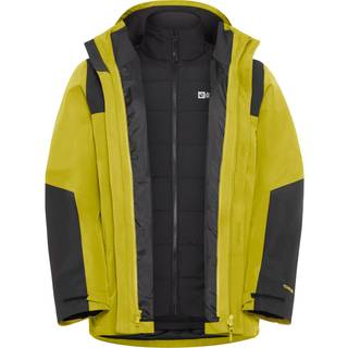 Jack Wolfskin Jasper 3In1 Jacket 3 i 1-jakke Herrer størrelse S farve gul