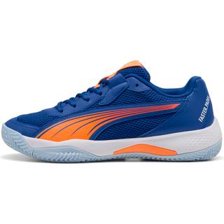 PUMA NOVA Court Momo GonzÃ¡lez Padel Shoes Unisex, Shoes, Vivid Blue/Heat Fire/White, 36 - White - 36