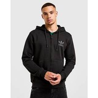 adidas Originals Trefoil Logo Full Zip Hoodie, Sort - M