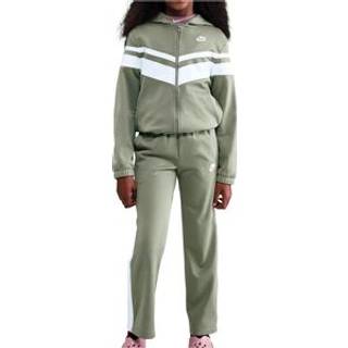 Nike Mixed Full Zip Tracksuit Junior, Grøn - 8-10Y