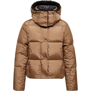 Brown Quilted Puffer Jacket Castelnou - 1