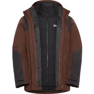 Jack Wolfskin Jasper 3In1 Jacket 3 i 1-jakke Herrer størrelse XL farve brun