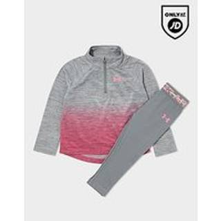 Under Armour Girls' Fade 1/4 Zip Track Top/Leggings Set Infant, Pink - 6-9M