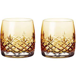 Vandglas 23 cl - Frederik Bagger - Crispy Aqua Citrine, Amber - 2 stk. - Tilbud
