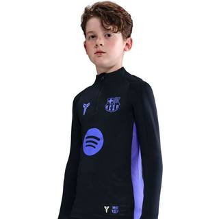 FC Barcelona Strike Away Kobe Dri-FIT Pre-Match-fodboldtræningstrøje til større børn - sort