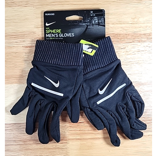 Nike herre sfære, der kører handsker sort/sølv LG