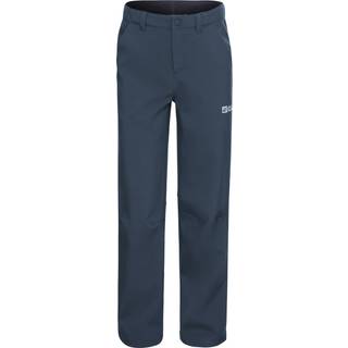 Jack Wolfskin Kid's Fourwinds Pants Softshellbukser Børn størrelse 128 farve blå