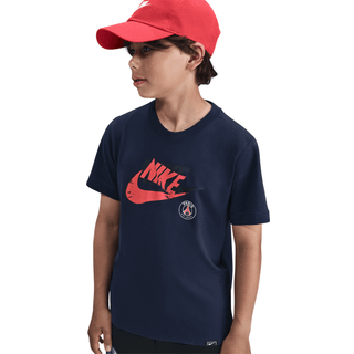 Paris Saint-Germain Nike Football-T-shirt til større børn - blå - M