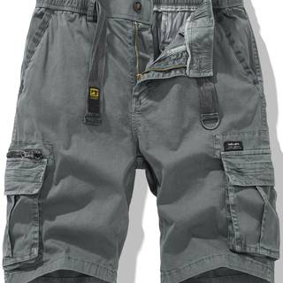 TEMU Men's Workwear Shorts - Summer Cotton Casual Versatile Cargo Shorts 9382