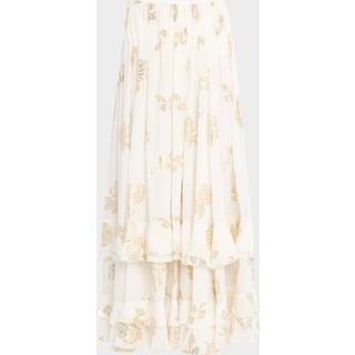 ChloÃ© Floral jacquard muslin maxi skirt - white - S
