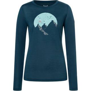 super.natural Women's Gondola L/S Longsleeve Damer størrelse XS farve blå
