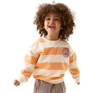 Angel & Rocket Angel & Rocket Orange Mini Declan Stripe Sweatshirt