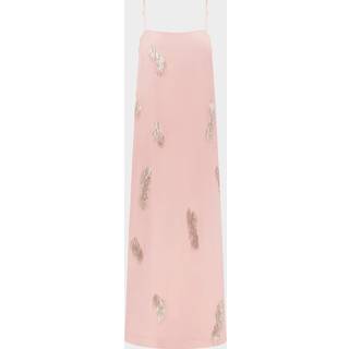 AlÃ©mais Cindy embellished satin slip dress - pink - S