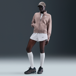 Nike Sportswear Chill Waffle-shorts med mellemhøj talje (8 cm) til kvinder - brun - L (EU 44-46)