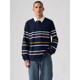 Levi's Union Striped Rugby Sweater Navy Blazer