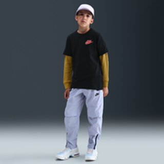 Vævede Nike Tech-bukser til større børn (drenge) - grå - S