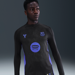 FC Barcelona Strike Away Kobe Dri-FIT Pre-Match-fodboldtræningstrøje til mænd - sort - L