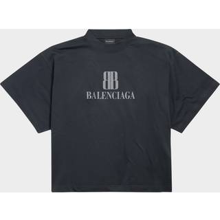 Balenciaga Logo cotton jersey T-shirt - black - L