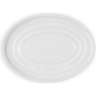 Le Creuset Signature stentøj oval grydeskeholder White
