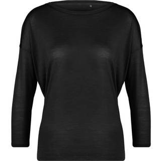 Stoic Women's MerinoChill MMXX. Göteborg 3/4 Crew Merino-shirt Damer størrelse XS farve sort