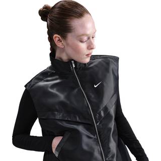Skinnende Nike Sportswear Windrunner-vest til kvinder - sort - XL (EU 48-50)