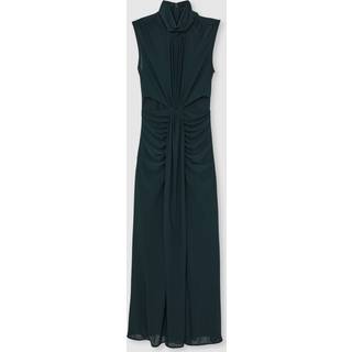 Reiss Reiss Teal Daniella Ruched Sleeveless Maxi Dress - 8