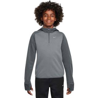 Nike Therma-FIT-trøje med 1/4 lynlås til større børn - grå - XS