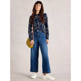 White Stuff White Stuff Navy Clara Long Sleeve Stripe T-Shirt