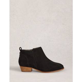 White Stuff White Stuff Black Wide Fit Suede Ankle Boots