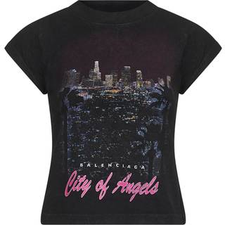 Balenciaga City Of Angels cotton-blend T-shirt - black - M