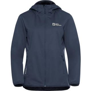 Jack Wolfskin Women's Windhain Hoody Softshelljakke Damer størrelse M farve blå